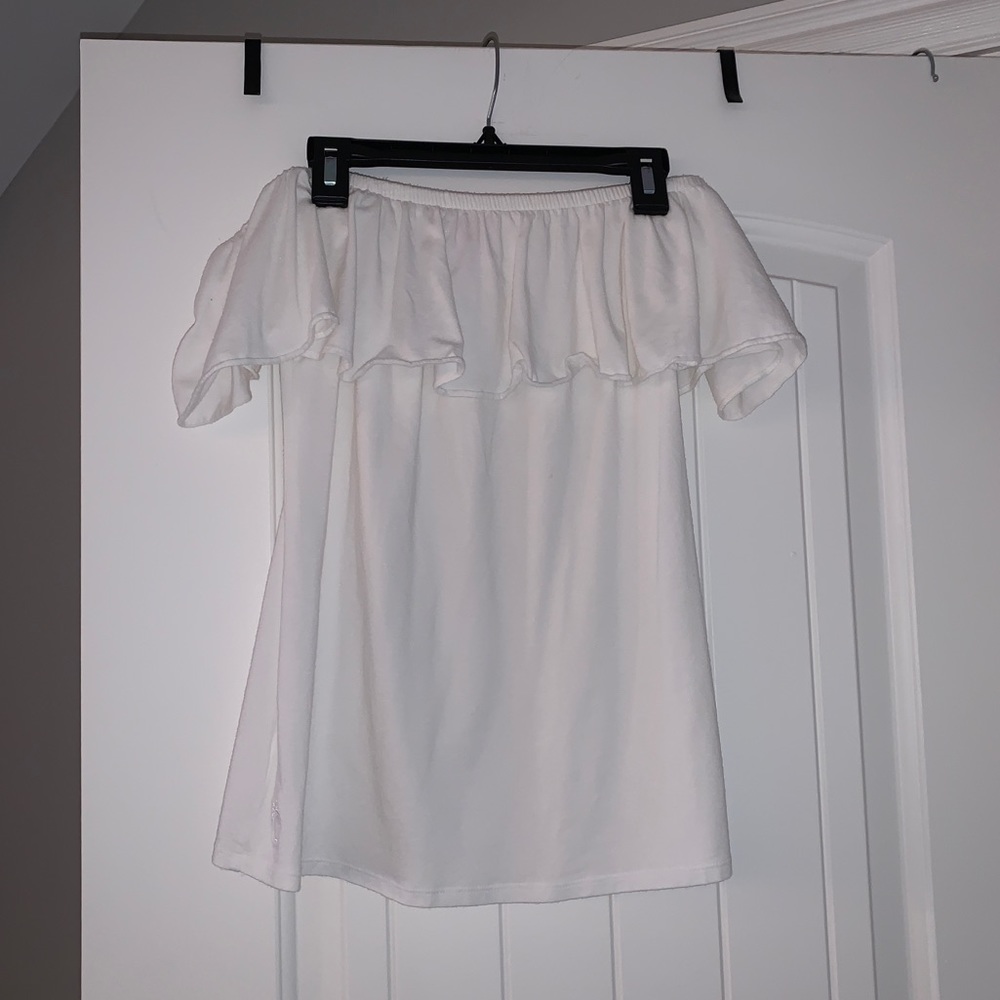 Lily Pulitzer White Ruffle Top